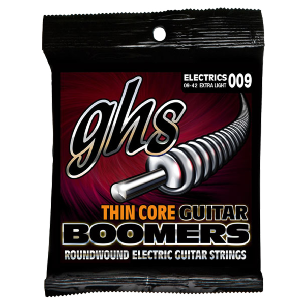 GHS TC-GBXL Thin Core Boomers Electric Guitar Strings Extra Light 9-42 at Anthony's Music - Retail, Music Lesson & Repair NSW