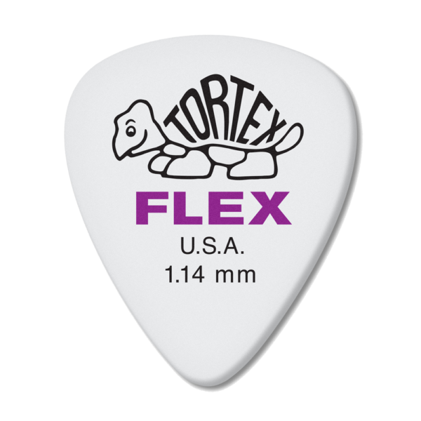 Jim Dunlop 114FLS Tortex Flex Stadards Single Pick 1.14mm at Anthony's Music - Retail, Music Lesson & Repair NSW 