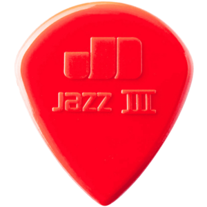 Jim Dunlop 138XLN Nylon Jazz III XL Single Pick Red at Anthony's Music - Retail, Music Lesson & Repair NSW 