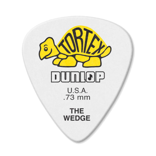 Jim Dunlop JP873 Tortex The Wedge Standard Players Pack of 12 Picks – Yellow .73 mm at Anthony's Music - Retail, Music Lesson & Repair NSW