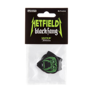  Jim Dunlop JPBF94 James Hetfield Black Fang Pick 6 Pack .94mm at Anthony's Music - Retail, Music Lesson & Repair NSW 