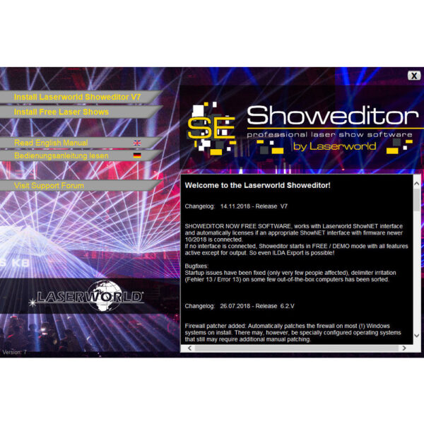 Laserworld ShowNET with Showeditor Laser Control Software at Anthony's Music - Retail, Music Lesson & Repair NSW 