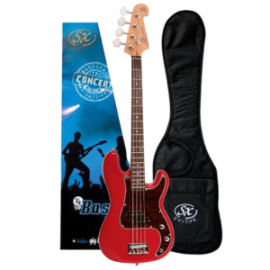 SX VEP34FR 3/4 Size Short Scale Bass Guitar – Fiesta Red at Anthony's Music - Retail, Music Lesson & Repair NSW
