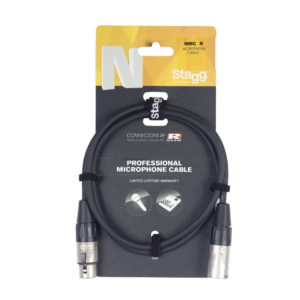 Stagg NMC1R Microphone Cable N-series XLR to XLR (m to f) 1m (3′)  at Anthony's Music - Retail, Music Lesson & Repair NSW 