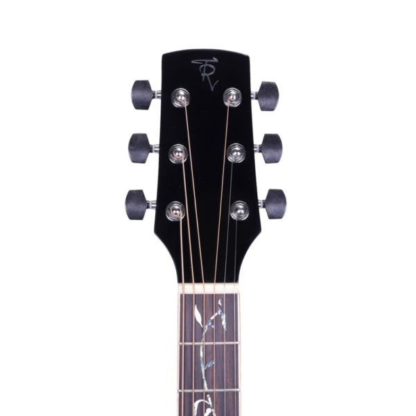 Timberidge TRFC-1T-BLK ‘1 Series’ Solid Spruce Top Acoustic Guitar w/ Pickup ‘Tree of Life’ Inlay (Black Gloss) at Anthony's Music - Retail, Music Lesson & Repair NSW