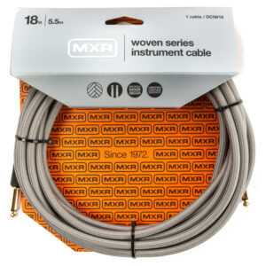 MXR DCIW18 Pro Series Instrument Cable Woven Straight to Straight 5.5m (18ft) at Anthony's Music - Retail, Music Lesson & Repair NSW