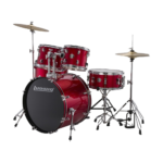 Ludwig Accent 22 5pc Drum Kit Including Cymbals, Stool & Hardware – Red at Anthony's Music - Retail, Music Lesson & Repair NSW 