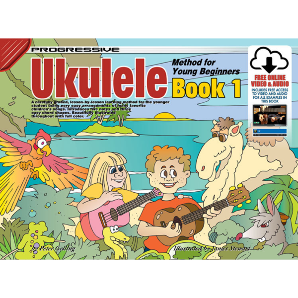Progressive Ukulele Method for The Young Beginner Book/Online Video & Audio at Anthony's Music - Retail, Music Lesson & Repair NSW