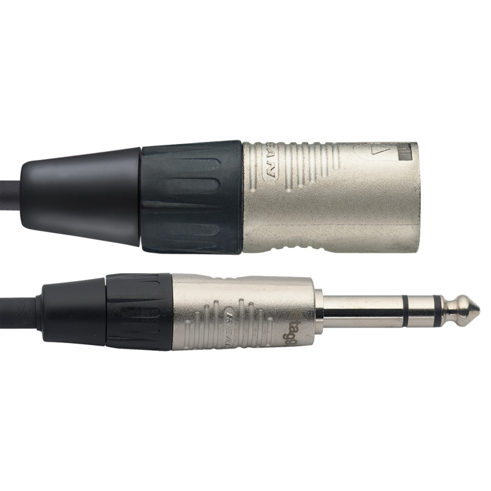 3 m/10 ft. Deluxe audio cable - M XLR/F Phone plug » Stagg