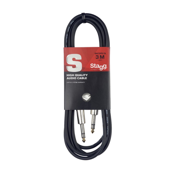 Stagg SAC3PSDL Deluxe Audio Cable Stereo at Anthony's Music - Retail, Music Lesson & Repair NSW