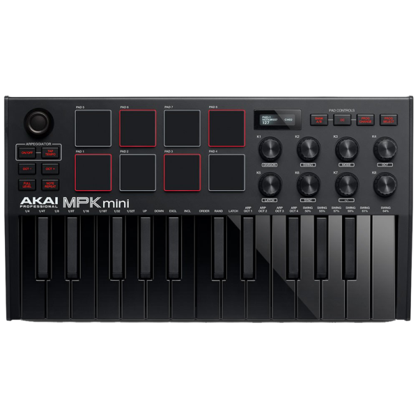 Akai MPK Mini mk3 Compact Keyboard & Pad Controller w/ Encoders & Software (Black) at Anthony's Music - Retail, Music Lesson & Repair NSW 