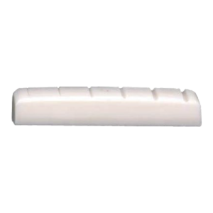 Electric Fingerboard Nut GP381 44mm x 6mm x 8.45mm Shaped Korean White at Anthony's Music - Retail, Music Lesson & Repair NSW