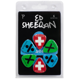 Perris LPES1 6-Pack Ed Sheeran Licensed Guitar Picks Pack at Anthony's Music - Retail, Music Lesson & Repair NSW