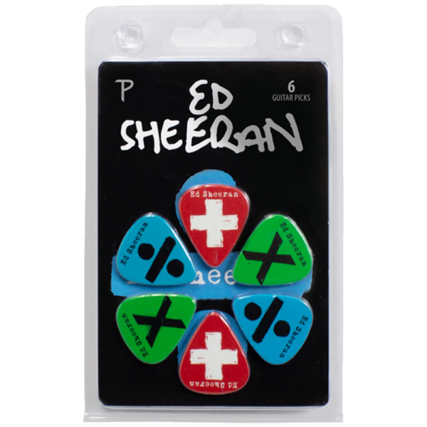 Perris LPES1 6-Pack Ed Sheeran Licensed Guitar Picks Pack at Anthony's Music - Retail, Music Lesson & Repair NSW