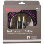 Kirlin KIWB201WBP-10 Premium Plus Wave Purple Guitar Cable 3m (10ft) at Anthony's Music - Retail, Music Lesson & Repair NSW 