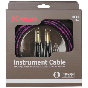 Kirlin KIWB201WBP-10 Premium Plus Wave Purple Guitar Cable 3m (10ft) at Anthony's Music - Retail, Music Lesson & Repair NSW 