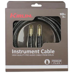 Kirlin KIWB201WBO-10 Premium Plus Wave Yellow Guitar Cable 3m (10ft) at Anthony's Music - Retail, Music Lesson & Repair NSW 