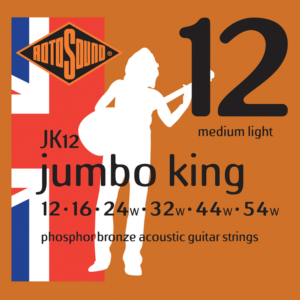 Rotosound JK12 Jumbo King 12-54 Phosphor Bronze Acoustic Guitar Strings at Anthony's Music - Retail, Music Lesson & Repair NSW 
