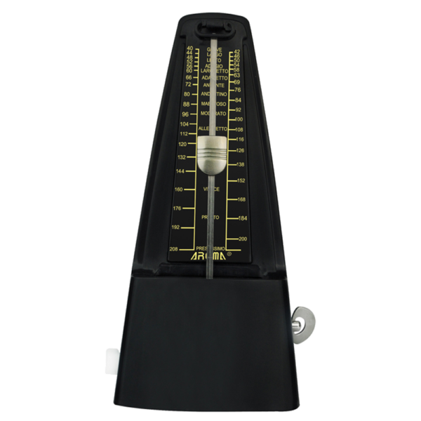 Aroma AM707BLACK Mechanical Metronome Black at Anthony's Music - Retail, Music Lesson & Repair NSW 