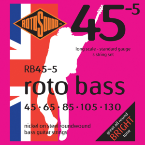 Rotosound RB455 Rotobass 5 String Standard 45-130 at Anthony's Music - Retail, Music Lesson & Repair NSW 