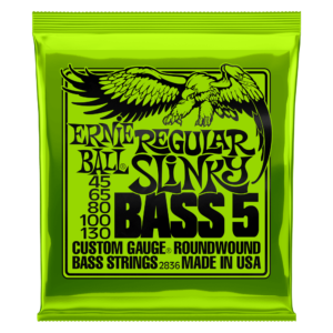 Ernie Ball E2836 5 String Bass Strings 45-130 at Anthony's Music Retail, Music Lesson & Repair NSW
