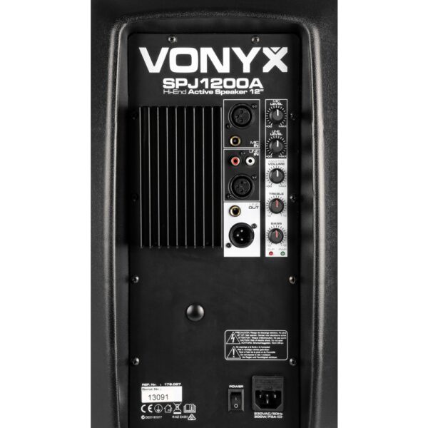 Vonyx SPJ-1200A 12 Powered Speaker at Anthony's Music - Retail, Music Lesson & Repair NSW 