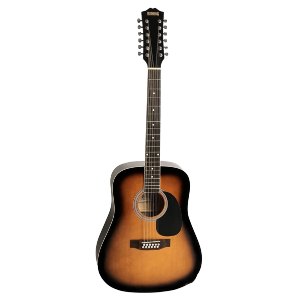 Redding RED512ETS Dreadnought 12 String Acoustic Guitar Sunburst at Anthony's Music Retail, Music Lesson & Repair NSW 