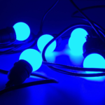 Festoon FESLED2BX12 – 2W E27 LED Globe (Blue) – Box of 12 at Anthony's Music Retail, Music Lesson & Repair NSW