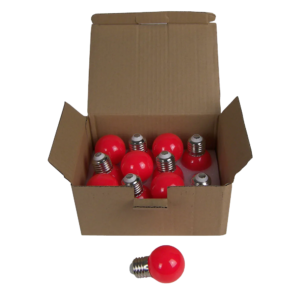 Festoon FESLED2BX12 – 2W E27 LED Globe (Red) – Box of 12 at Anthony's Music Retail, Music Lesson & Repair NSW 
