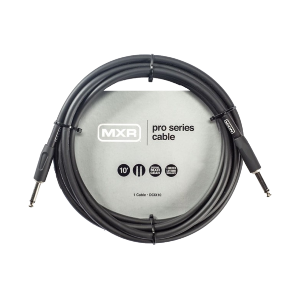 MXR DCIX10 Pro Series Instrument Cable Black Straight to Straight 3m (10ft) at Anthony's Music Retail, Music Lesson & Repair NSW