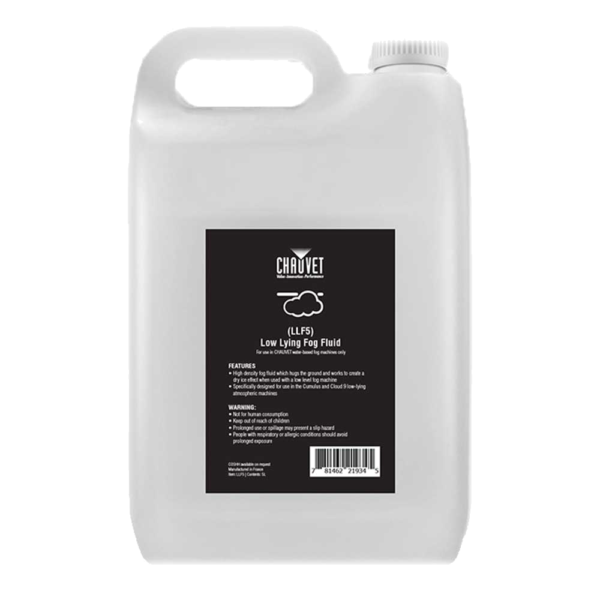 Chauvet DJ LLF5 Low-Lying Fog Fluid 5L at Anthony's Music Retail, Music Lesson & Repair NSW 
