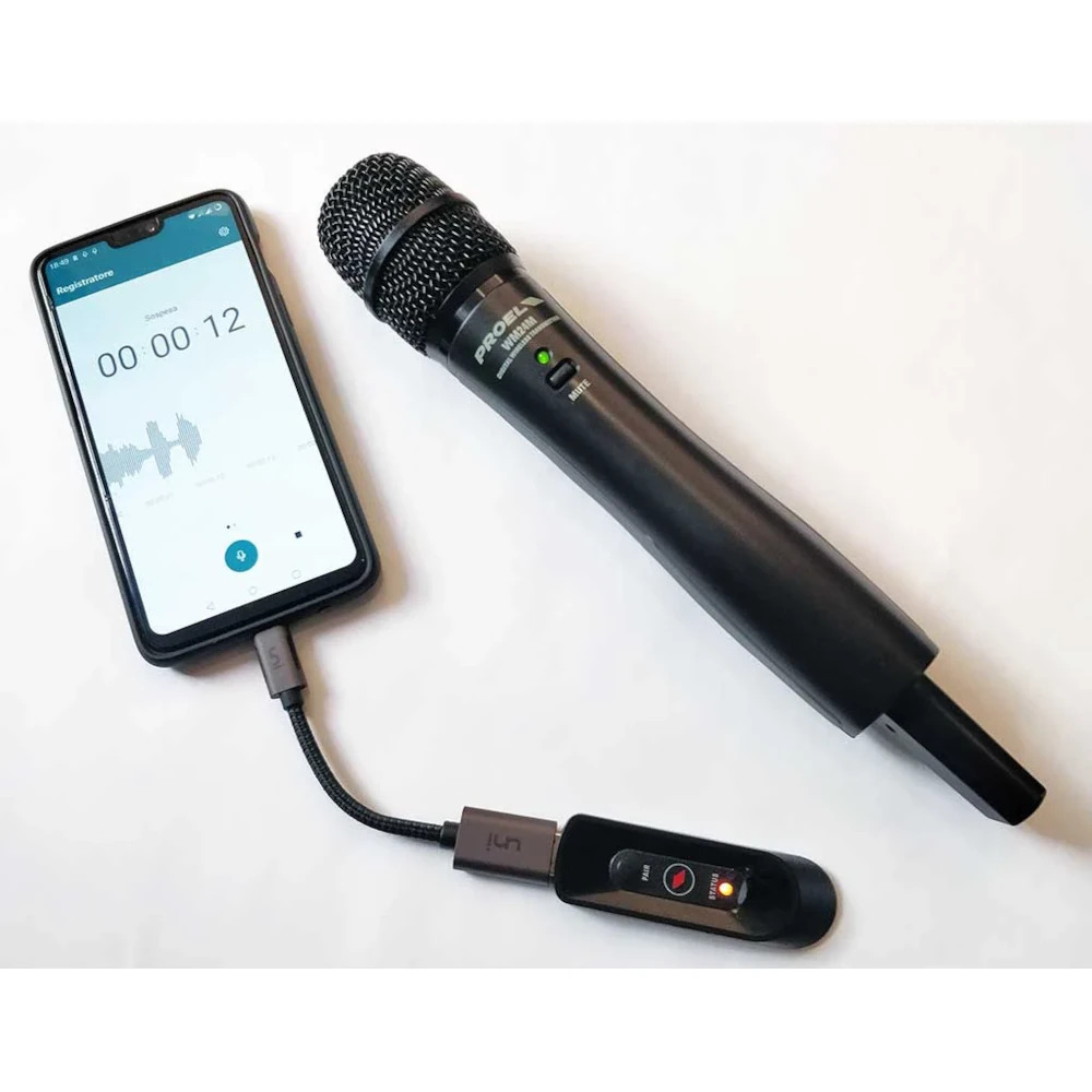 Proel U24H 2.4GHz USB Wireless Handheld Microphone System_1