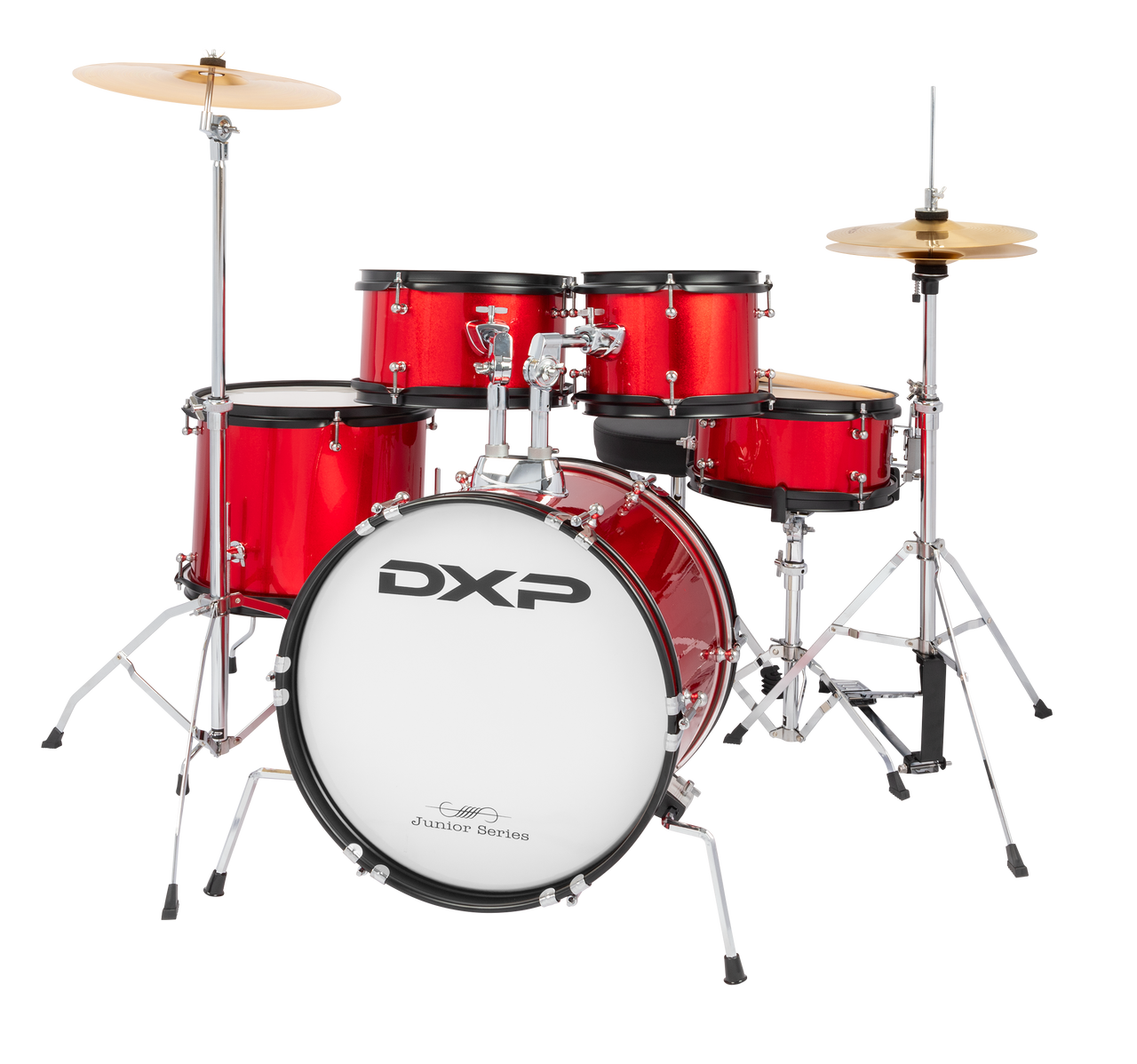 DXP TX07PCAS Fusion Plus 22’ Series With cymbals - Candy Apple Sparkle